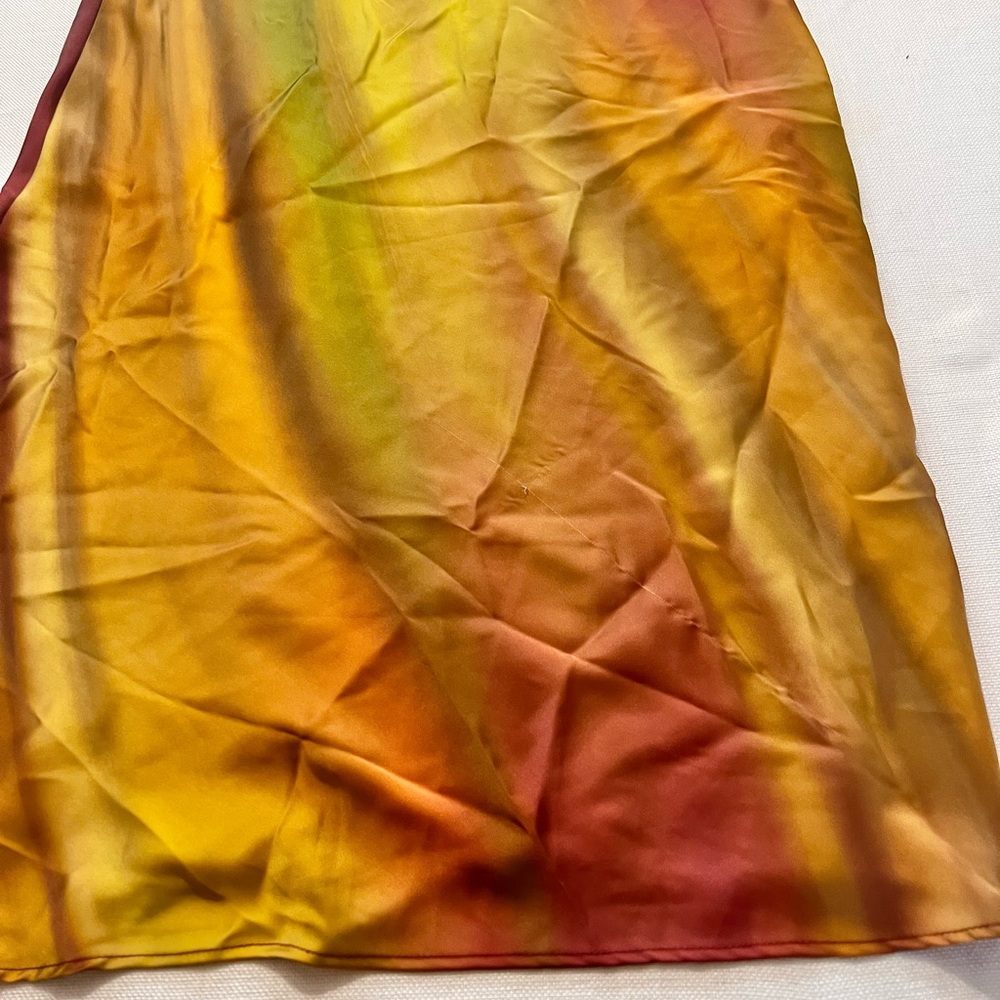 ZARA Tie Dye Backless Midi Dress NWT L - Picture 15 of 16